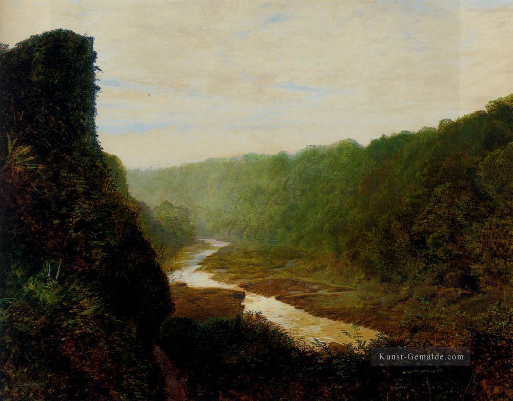 Landschaft mit einer Wicklung Fluss Stadtlandschaften John Atkinson Grimshaw Ölgemälde